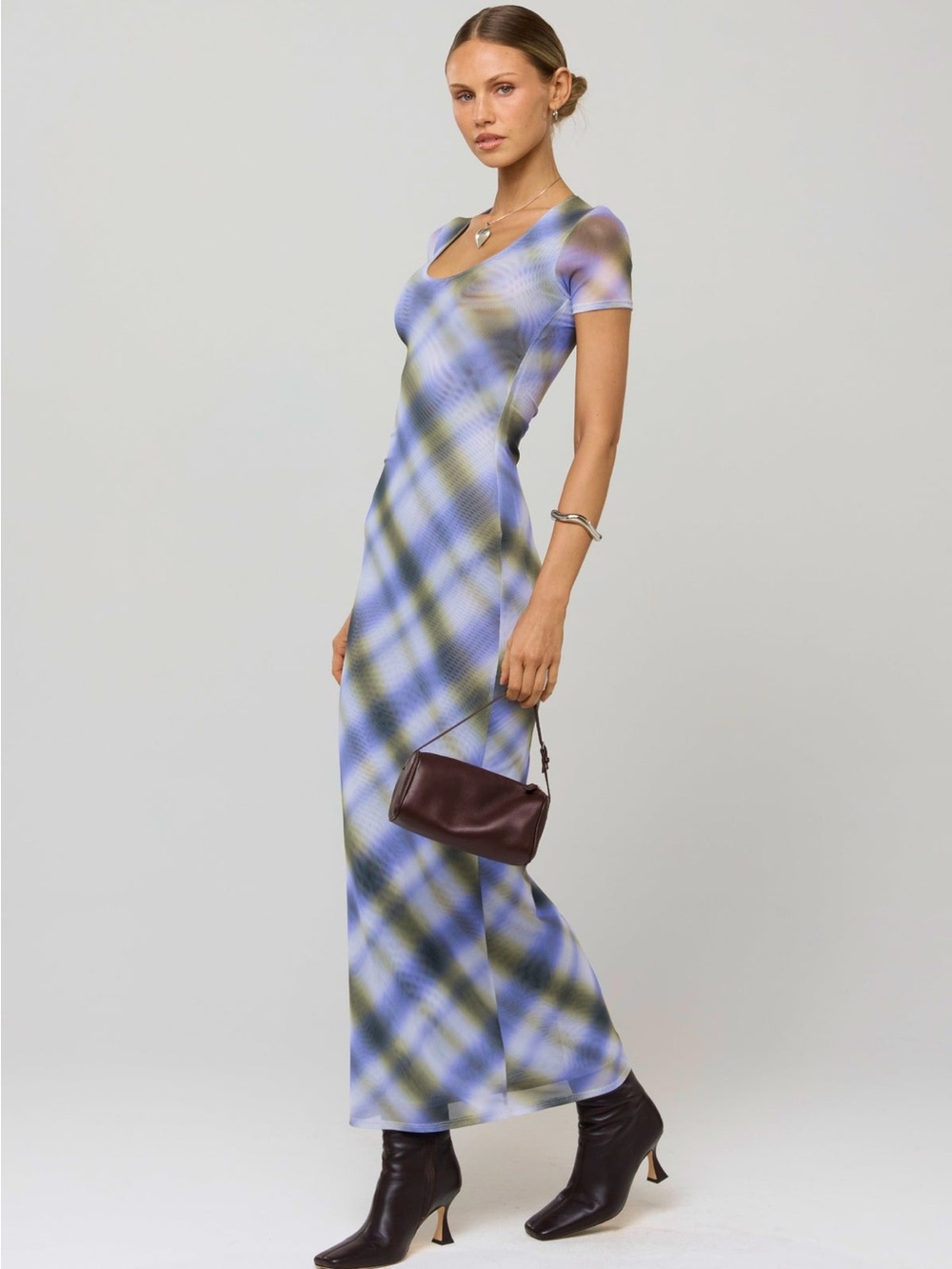 Resa Nari Dress in Blur Maxi Shirt Dress NWT XS